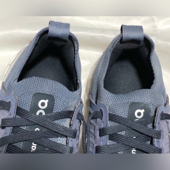 On Running Cloudstratus Blue and White Sneakers - Picture 9 of 10